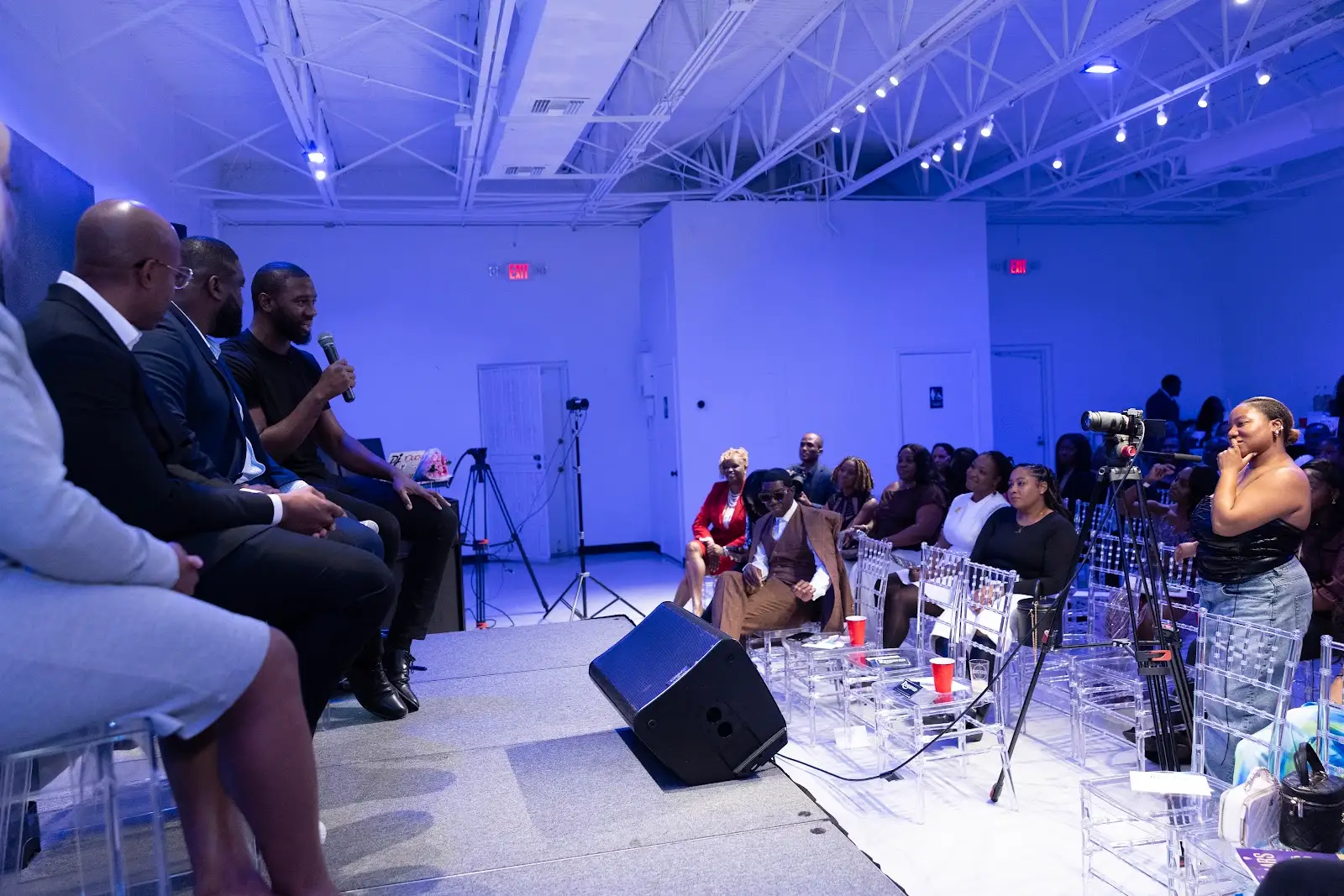 Wide view of a Legacy Circle panel and seated audience