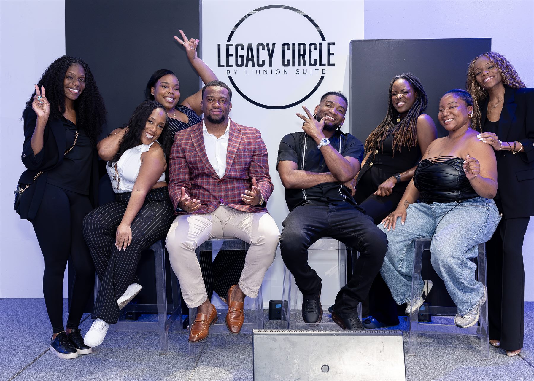 Legacy Circle group portrait of seven guests